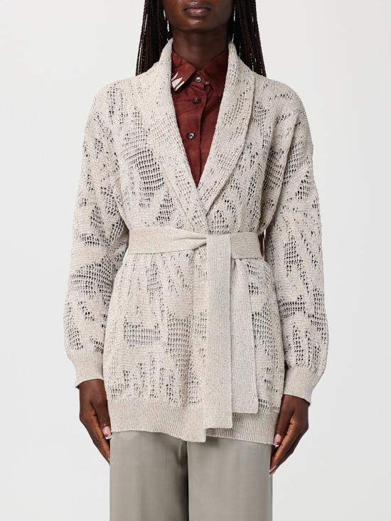 26SS 브루넬로 쿠치넬리 대즐링 워터 릴리 가디건 MDT771006 C8925 Beige