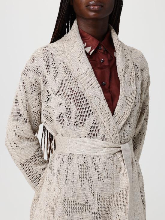 26SS 브루넬로 쿠치넬리 대즐링 워터 릴리 가디건 MDT771006 C8925 Beige - BRUNELLO CUCINELLI