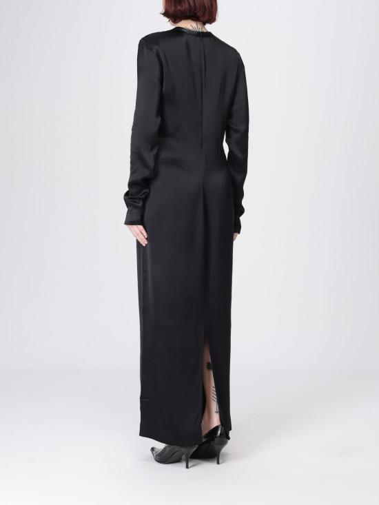 26SS 토템 롱 원피스 261WRD0275FB0546 001 Black - TOTEME