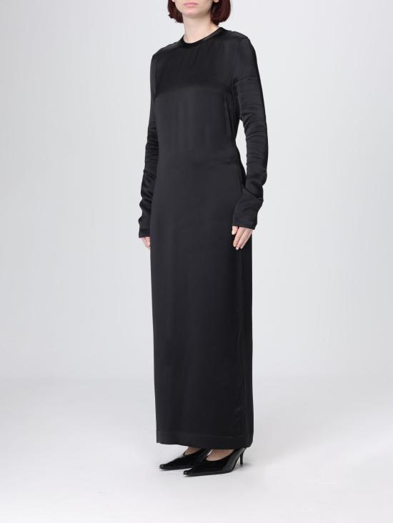 26SS 토템 롱 원피스 261WRD0275FB0546 001 Black - TOTEME