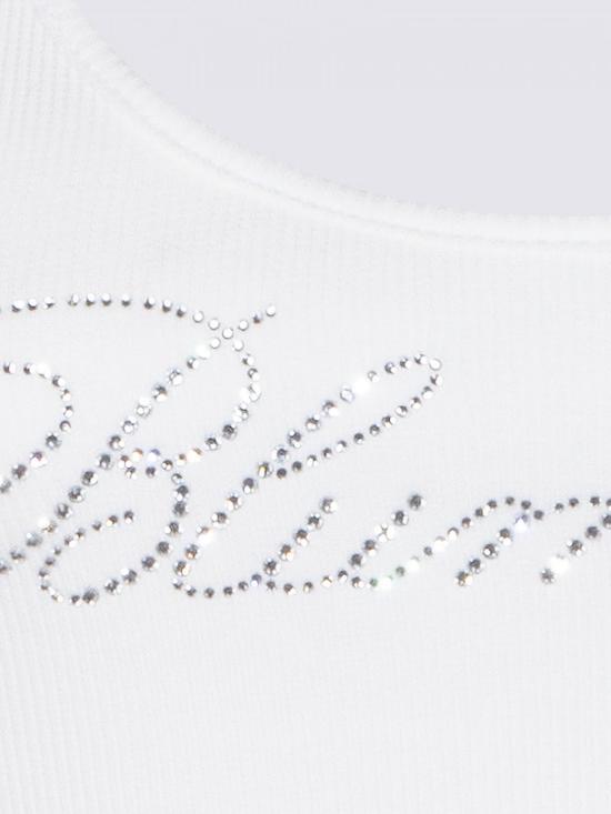 26SS 블루마린 민소매 티셔츠 2T129A N0103 White - BLUMARINE