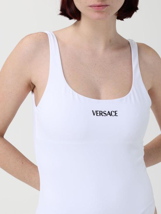 26SS 베르사체 원피스 수영복 10231621A17152 1W010 White - VERSACE