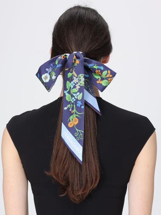 26SS 살바토레 페라가모 머플러/스카프 321241 789908 NAVY CAMEL Blue - SALVATORE FERRAGAMO