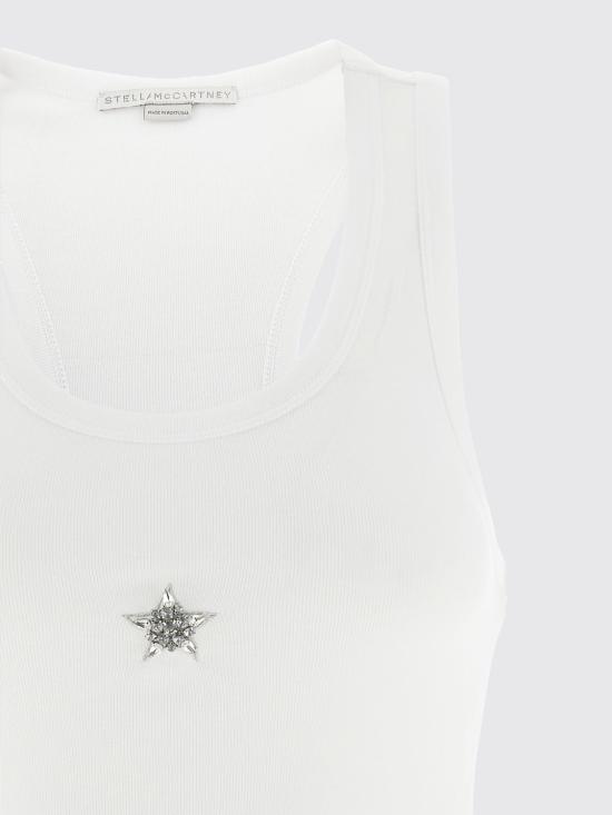 26SS 스텔라 맥카트니 민소매 티셔츠 6J02913SPZ11 9000 White - STELLA MCCARTNEY