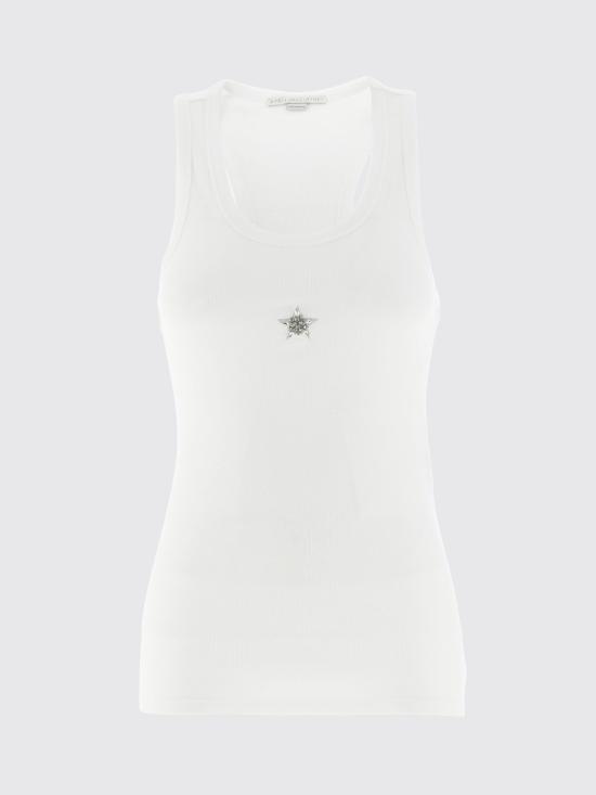 26SS 스텔라 맥카트니 민소매 티셔츠 6J02913SPZ11 9000 White - STELLA MCCARTNEY