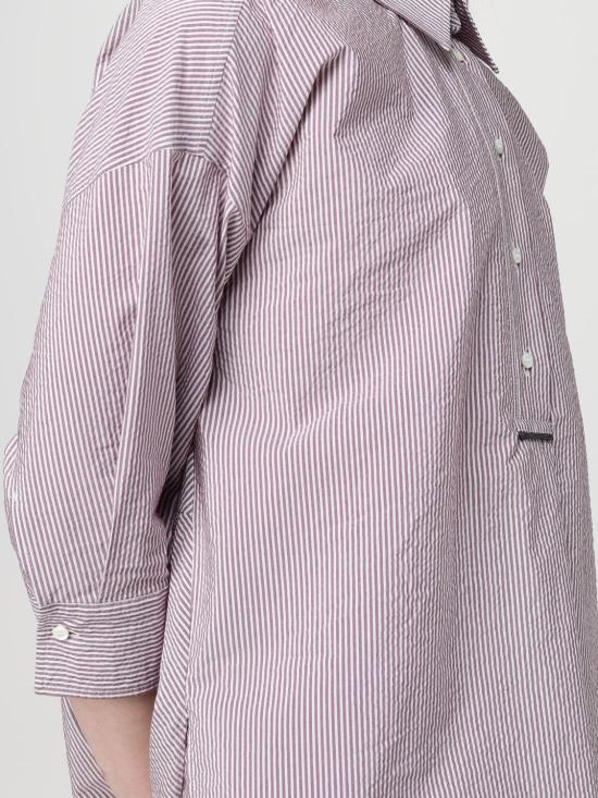 26SS 브루넬로 쿠치넬리 셔츠 MH741NG805 C2048 Burgundy - BRUNELLO CUCINELLI