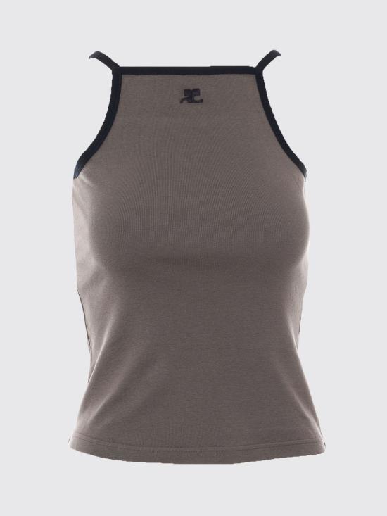 26SS 쿠레쥬 민소매 티셔츠 126JDE149JS0203 B214 Grey - COURREGES