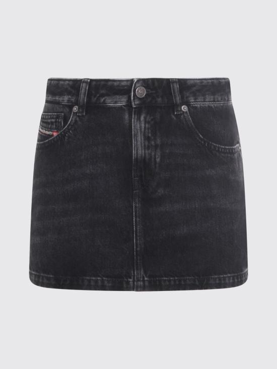 26SS 디젤 데님 스커트 A0493509P09 02 Black - DIESEL