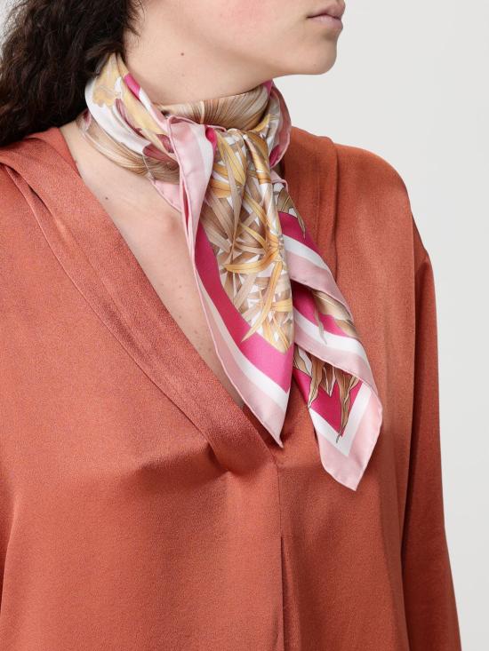26SS 살바토레 페라가모 머플러/스카프 310233 790179 FUCSIA ARANCIO AVORIO Multicolor - SALVATORE FERRAGAMO