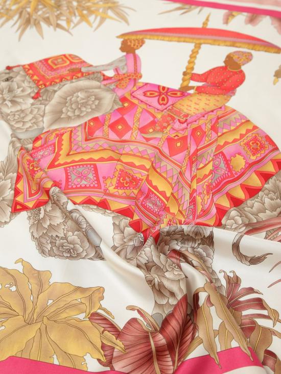 26SS 살바토레 페라가모 머플러/스카프 310233 790179 FUCSIA ARANCIO AVORIO Multicolor - SALVATORE FERRAGAMO