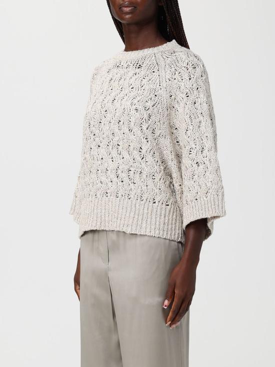 26SS 브루넬로 쿠치넬리 스웨터 MEA371100 CLY85 Beige - BRUNELLO CUCINELLI