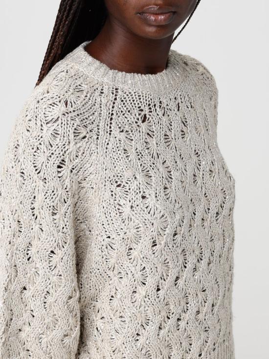 26SS 브루넬로 쿠치넬리 스웨터 MEA371100 CLY85 Beige - BRUNELLO CUCINELLI