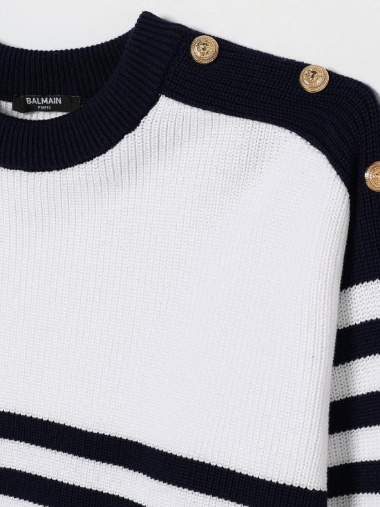 26SS [키즈] 발망 풀오버 BY9A20X0018 100BL White - BALMAIN