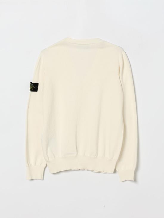 26SS [키즈] 스톤 아일랜드 풀오버 5100003S00B2 V0001 White - STONE ISLAND