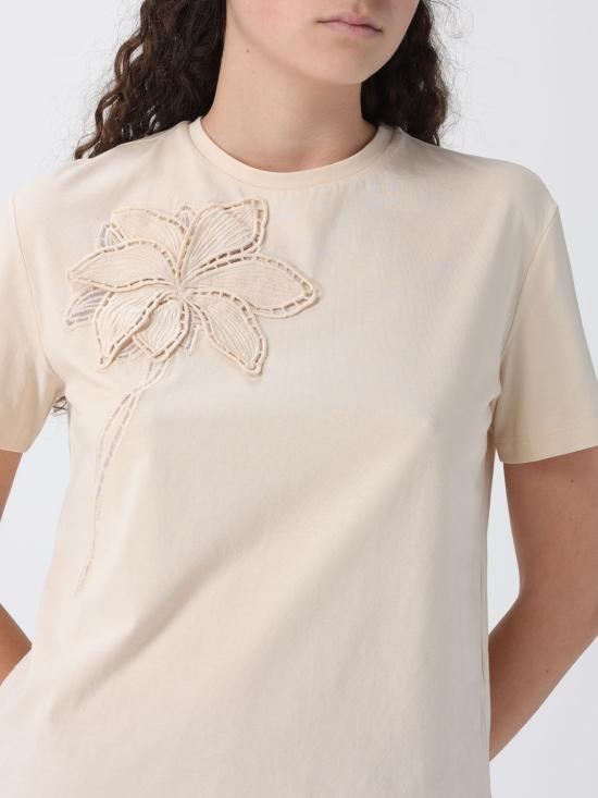 26SS 트윈셋 반팔 티셔츠 261TP2080 07222 Yellow Cream - TWINSET