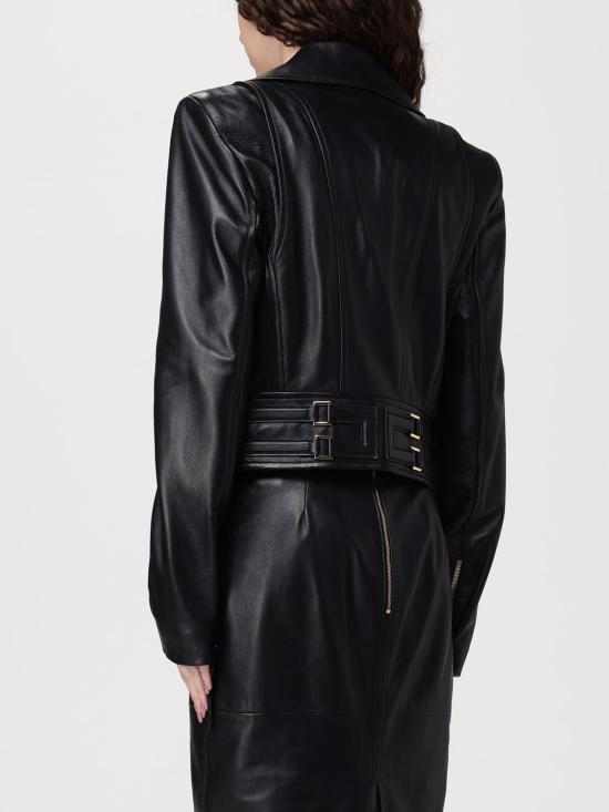 26SS 엘리자베타프랜치 가죽 자켓 GD57Z61E2 110 Black - ELISABETTA FRANCHI