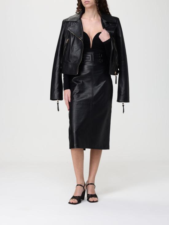 26SS 엘리자베타프랜치 미디 스커트 GP09Z61E2 110 Black - ELISABETTA FRANCHI