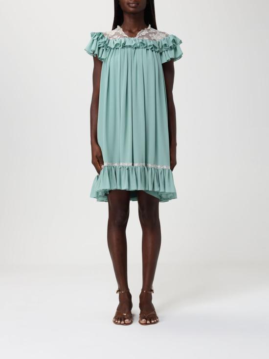 26SS 끌로에 롱 원피스 CH26SRO75002 34F Green