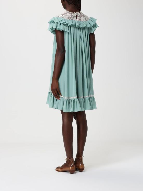 26SS 끌로에 롱 원피스 CH26SRO75002 34F Green - CHLOE