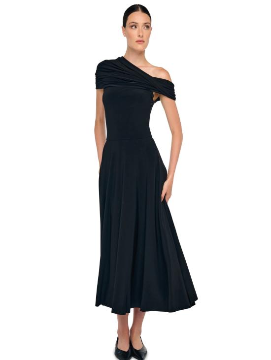 26SS 노마카말리 롱 원피스 KK1263PLT51001sleeveless cowl neck hooded flared dress to midcalf