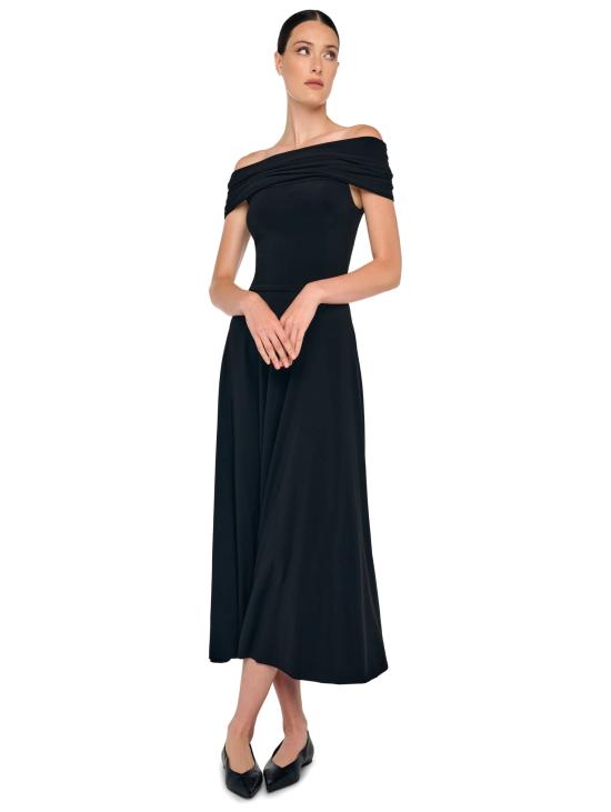 26SS 노마카말리 롱 원피스 KK1263PLT51001sleeveless cowl neck hooded flared dress to midcalf - NORMA KAMALI