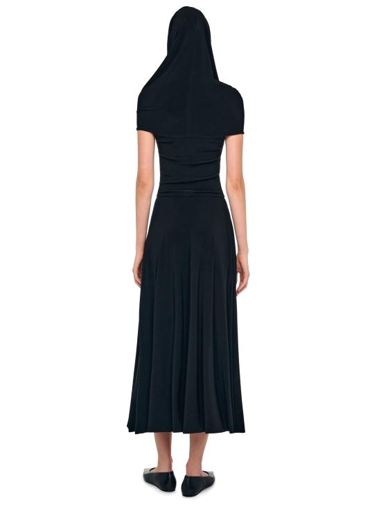26SS 노마카말리 롱 원피스 KK1263PLT51001sleeveless cowl neck hooded flared dress to midcalf - NORMA KAMALI