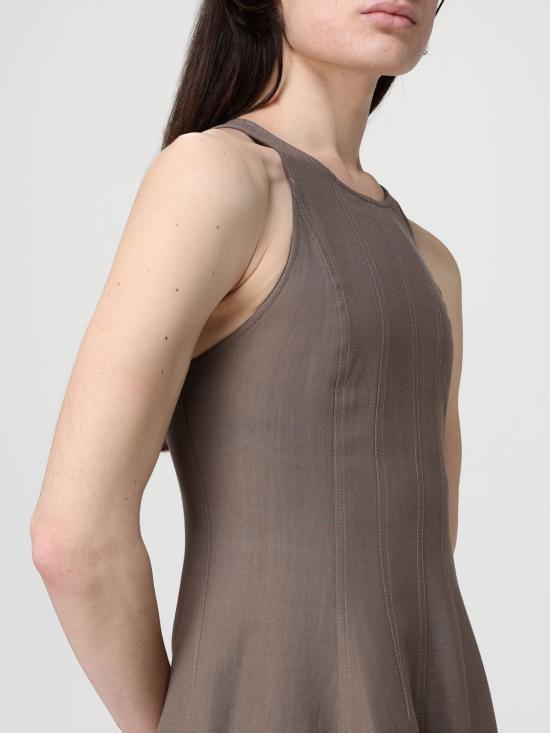 26SS 브루넬로 쿠치넬리 롱 원피스 MH126A5171 C2925 Brown - BRUNELLO CUCINELLI