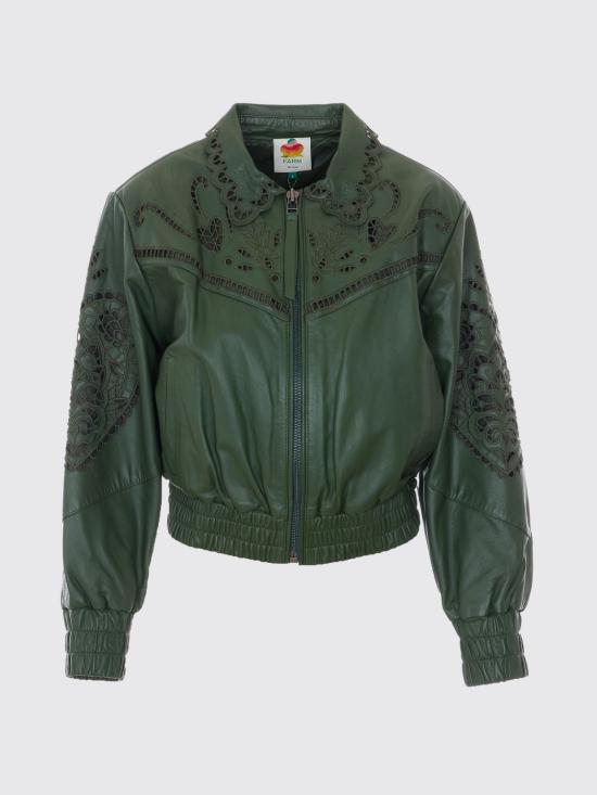 26SS 팜 리오 가죽 자켓 346181 L0013 Green - FARM RIO