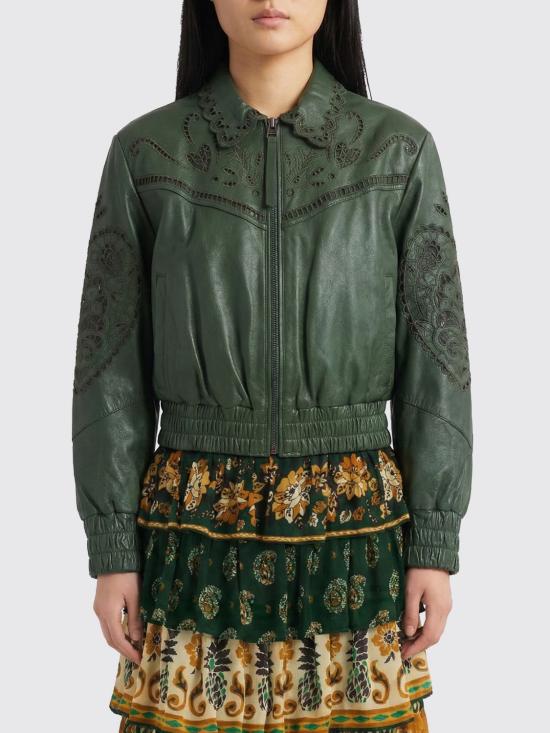 26SS 팜 리오 가죽 자켓 346181 L0013 Green