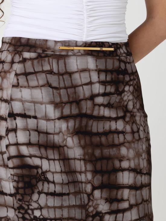 26SS 엘리자베타프랜치 미디 스커트 GO14961E2 644 Brown - ELISABETTA FRANCHI