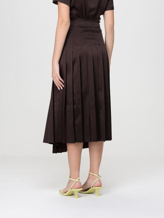 26SS 세미쿠튀르 롱 스커트 Y6SM36 V220 Cocoa - SEMI-COUTURE