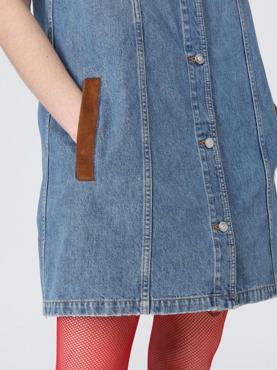 26SS 베르사체 롱 원피스 10226951A16751 1D800 Blue - VERSACE