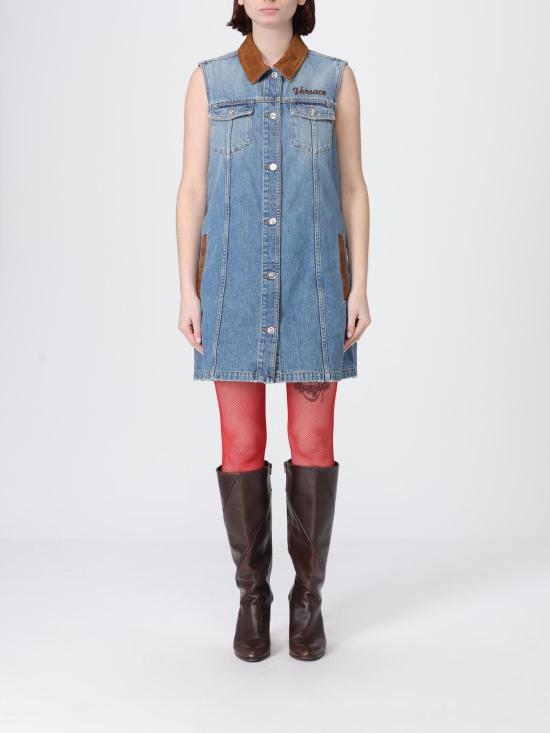 26SS 베르사체 롱 원피스 10226951A16751 1D800 Blue