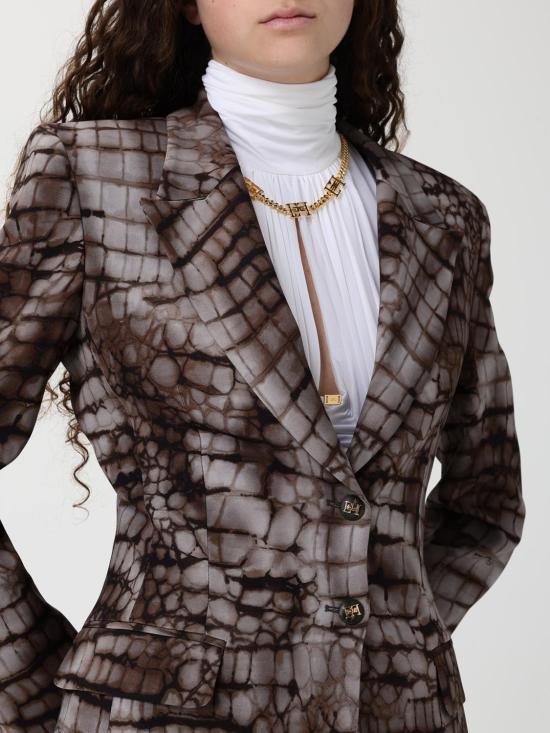 26SS 엘리자베타프랜치 자켓 GI20761E2 644 Brown - ELISABETTA FRANCHI