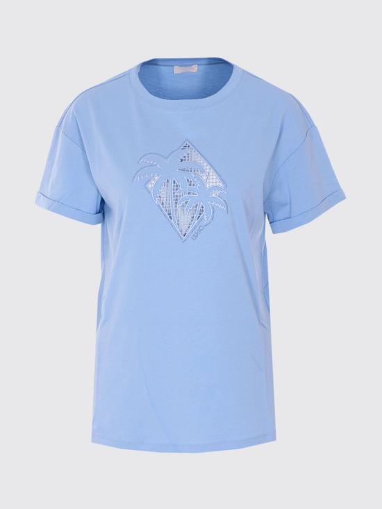 26SS 리우조 반팔 티셔츠 WA6413JS904 P9318 Blue - LIU JO