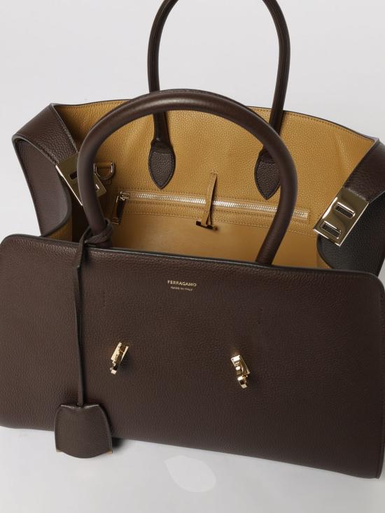 26SS 살바토레 페라가모 토트백 215608 777524 031 Dark - SALVATORE FERRAGAMO