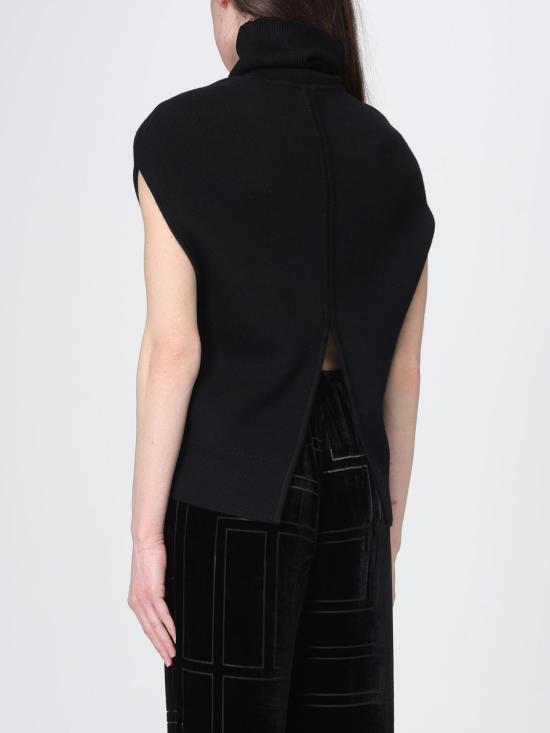 26SS 토템 스웨터 261WRT0573YA0008 001 Black - TOTEME