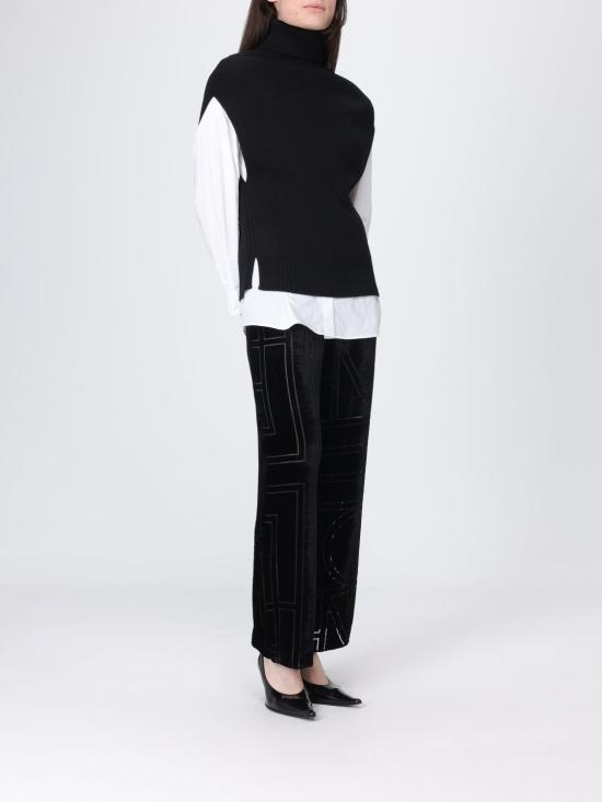 26SS 토템 스웨터 261WRT0573YA0008 001 Black - TOTEME