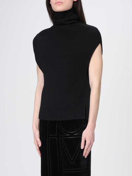 26SS 토템 스웨터 261WRT0573YA0008 001 Black - TOTEME