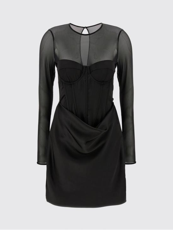 26SS 로테이트 롱 원피스 115252 100 Black - ROTATE
