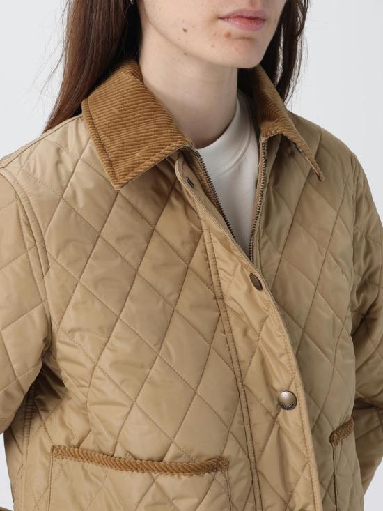 26SS 버버리 크롭 퀄티드 나일론 자켓 8107466 Beige - BURBERRY