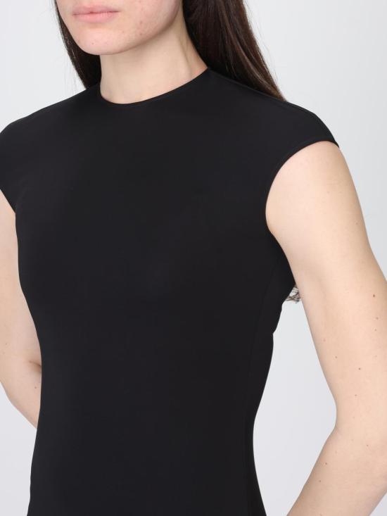 26SS 토템 롱 원피스 252WRD0188FB0162 001 Black - TOTEME