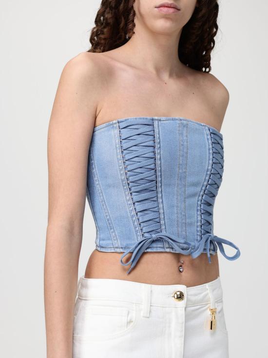 26SS 엘리자베타프랜치 블라우스 JT02D61E2 192 Blue - ELISABETTA FRANCHI