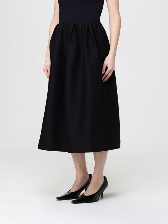 26SS 토템 롱 스커트 261WRB0389FB0567 001 Black - TOTEME