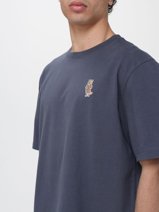 26SS 메종키츠네 드레스드 폭스 컴포트 티셔츠 QM00101KJ7025 0422 Blue - MAISON KITSUNE