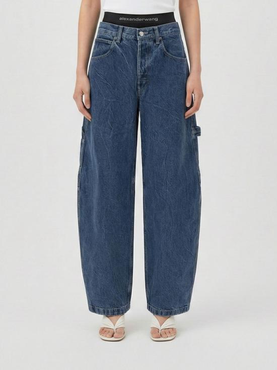 26SS 데님 X 알렉산더 왕 데님 팬츠 4DC1264967 401 Blue