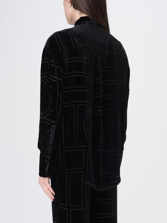 26SS 토템 셔츠 261WRT0702FB0548 001 Black - TOTEME