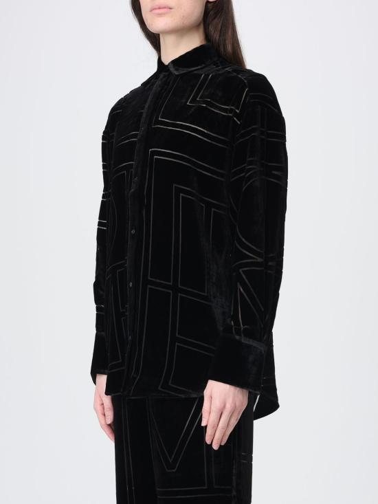 26SS 토템 셔츠 261WRT0702FB0548 001 Black - TOTEME