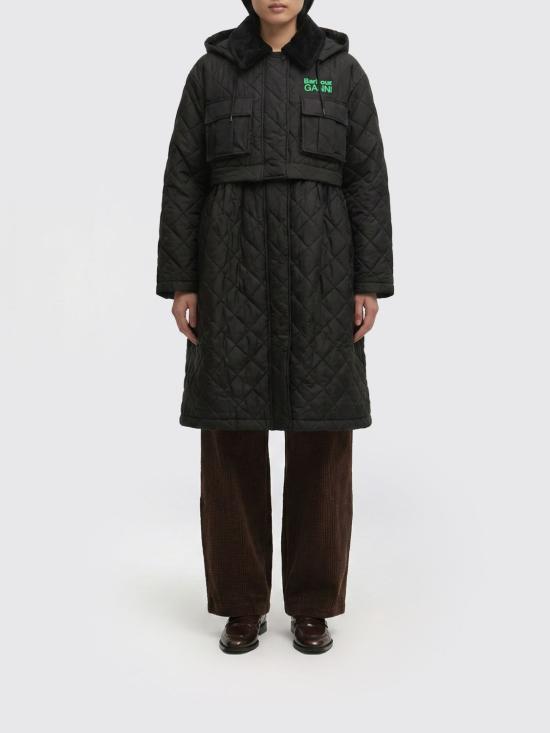 26SS 바버 X 가니 자켓 LQU1890 BK11 Black