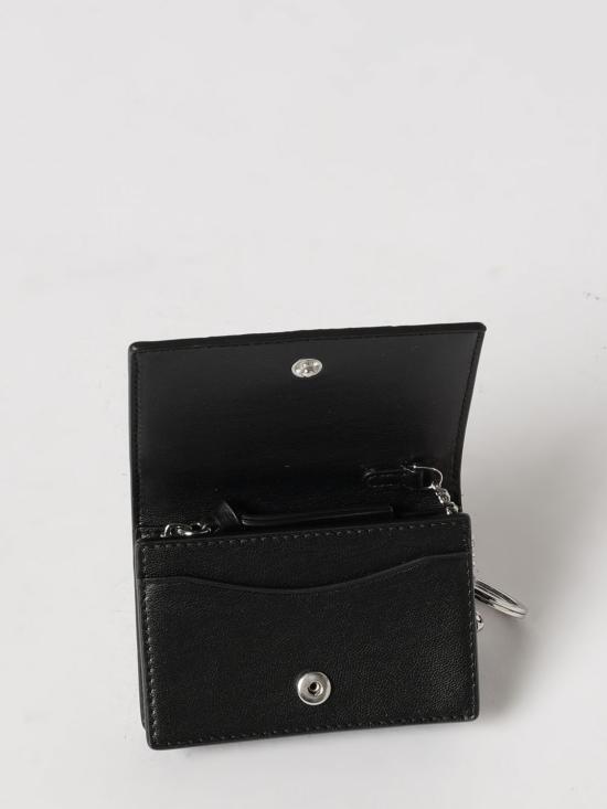 26SS 가니 부 플랩 카드 홀더 B3010125 099 Black - GANNI